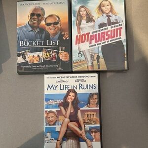 Comedy Movie DVD Set - The Bucket List, Hot Pursuit, My Life in Ruins